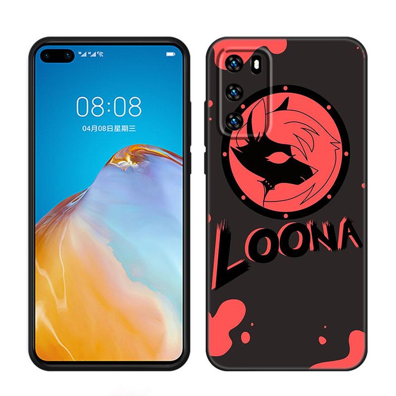 Anime Helluva Boss Black Silicone Phone Case For Huawei P10 P20 P30 P40 Lite P50 P60 Art P50E P Smart Z 2018 2020 2021 Pro 2019