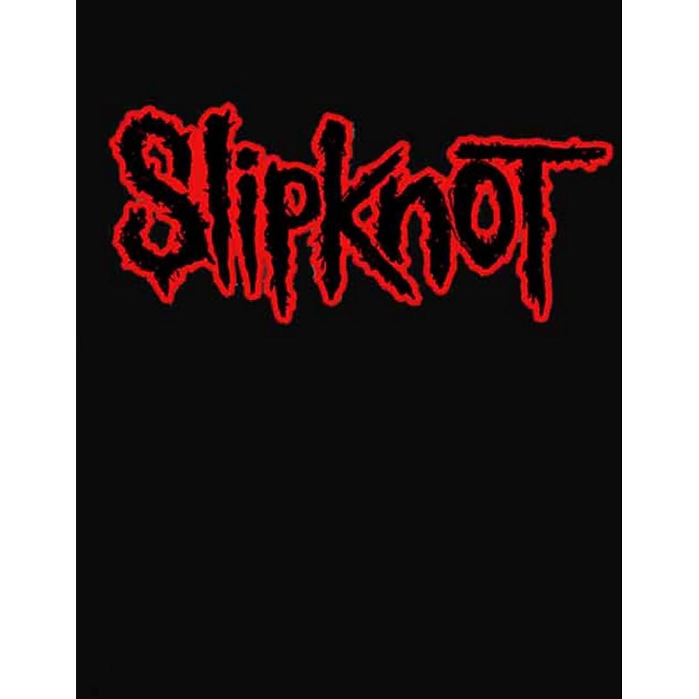 Slipknot Унисекс Толстовка с капюшоном и принтом логотипа на спине для взрослых