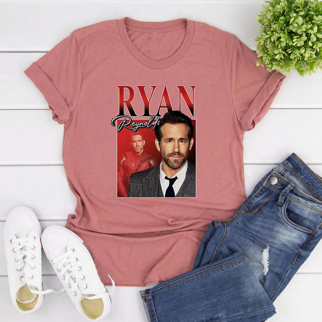 Ryan Reynolds Vintage 90s Tee Ryan Reynolds Tshirt Retro Movies Actor T Shirts Best Friends TShirt Short Sleeve Graphic Tees
