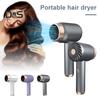 Беспроводной фен для волос с 3 скоростями, перезаряжаемый, высокоскоростной, быстрой сушкой, низким уровнем шума, портативный, для путешествий, кемпинга, пляжа, для женщин, фен