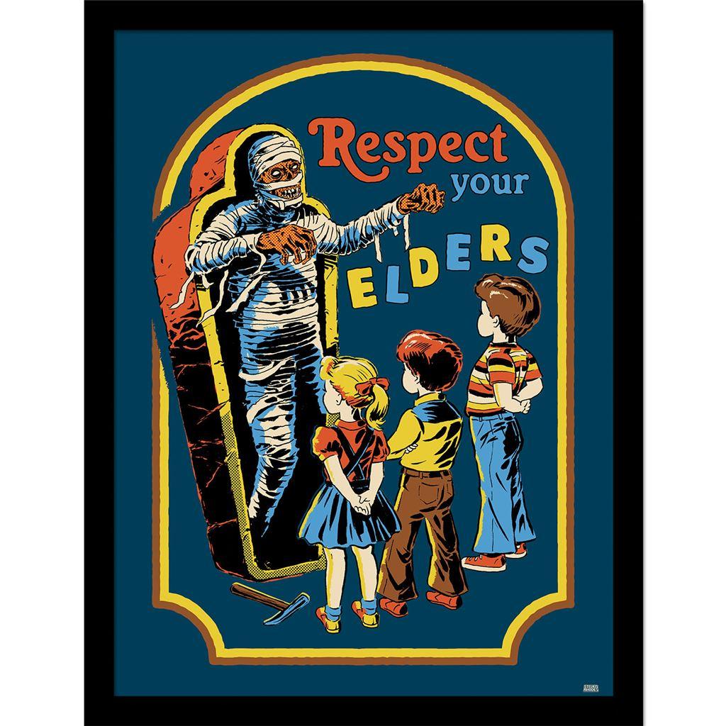 Steven Rhodes Respect Your Elders Artwork Framed Poster