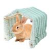 Chinchilla Tunnel Soft Plush Habitat House Decoration Animal Tunnel With Acrylic Door For Hedgehog Chinchilla Hamster Chewing
