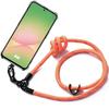 Protective Case - BOOLING - Samsung Galaxy A56 5G - Shockproof - Sturdy Lanyard - Orange