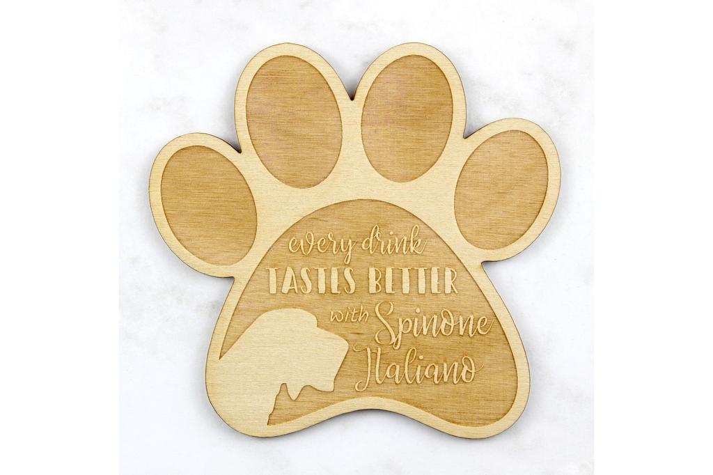 Italian Spinone, Spinone Italiano, Bracco Spinoso – Mug coaster, engraved coaster with dog | Art-Dog