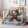 Japanese manga artist Koyoharu Gotouge's Demon Slayer blanket Soft and portable four season home bed,  office travel, lunch break, warm blanket K37