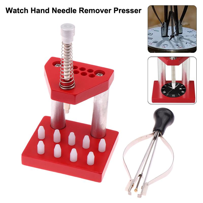 Инструмент для снятия иглы для часов Прижимной толкатель для наручных часов Съемник плунжера Точные детали Съемник Прижимной комплект инструментов для ремонта часовщика
