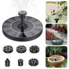 Solar Fountain Pump for Bird Bath Eco-Friendly Solar Water Fountain with 6 Nozzles Easy To Install Outdoor Fountain for Garden Pond Pool