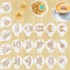 20 Pcs Cake Flower Spray Molds Different Patterns Reusable Food Grade Cookie Stencils Coffee