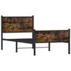 VidaXL Cadre de lit en métal sans matelas chêne fumé 90x200 cm 4007843