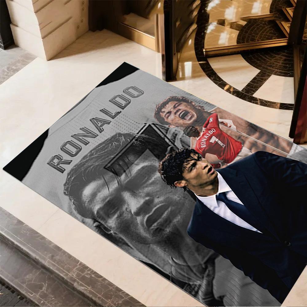 Ronaldo Legacy Continues Area Rug Suitable for Foyer Living Rooms Bedrooms Entryway Antislip Carpet Decorate Offices Best for Christmas
