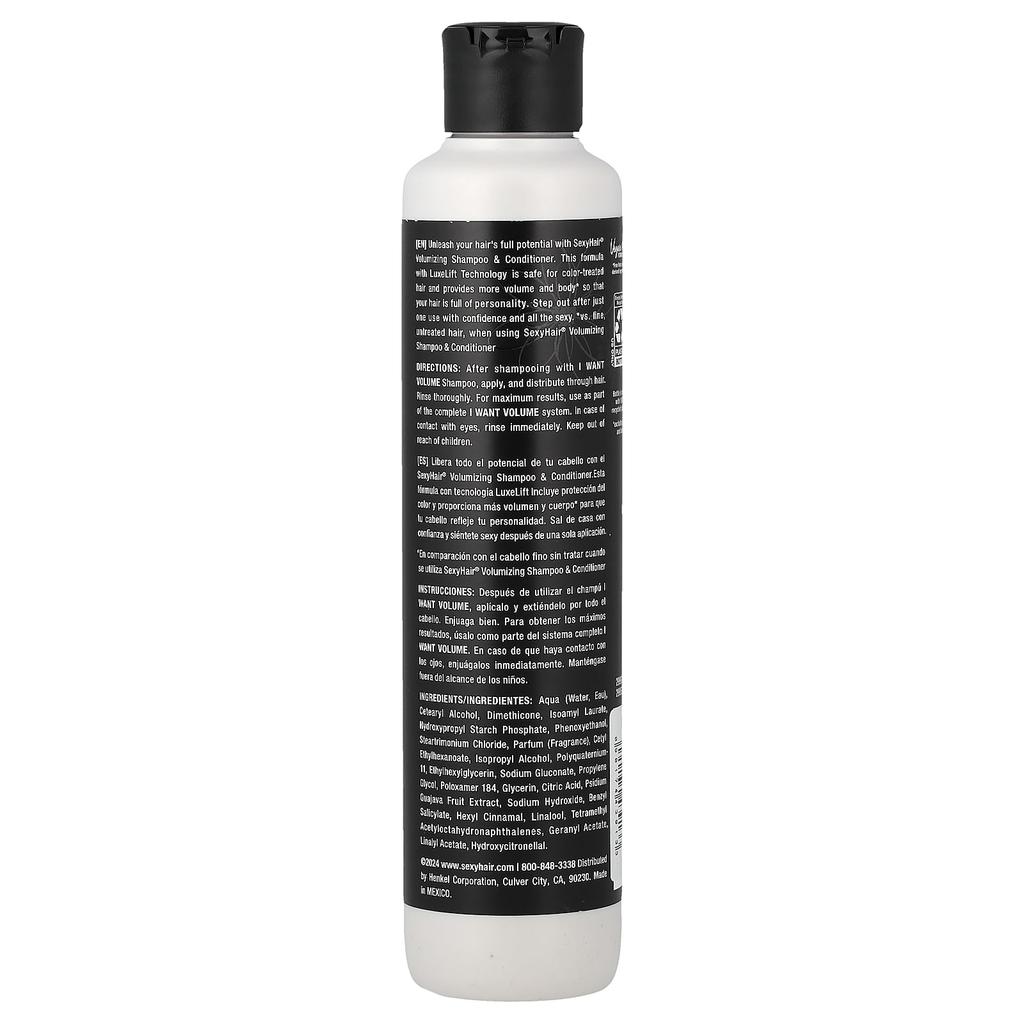 SexyHair, Я хочу объем, Кондиционер для объема, Гуава и Звездный фрукт, 300мл (1,01 жидких унций)