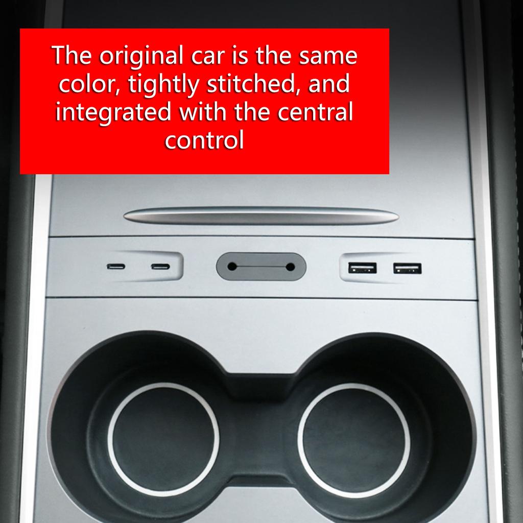 USB-концентратор для перчаточного ящика, совместимый с автомобильным 3/Y-образным центральным консольным цифровым дисплеем, док-станцией, адаптером для быстрой зарядки