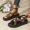 Fashion Women Sandals New Summer Flat Casual Shoes for Women Fashion Outdoor Leopard Beach Mujer Platform Sandals Sandalias De Mujer