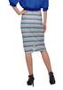 Moomaya Poly Spandex Skirt Printed Pencil Skirt Plus Size Summer Wear