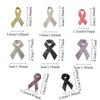Awareness Black Ribbon Pin Rhinestone Crystal Funerals Memorial Pin  Funeral