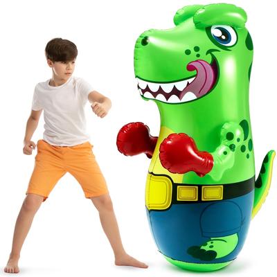 Joyfy 47-дюймовая надувная груша-динозавр T-Rex для детей, подарок с возвращающимся действием и игрушка для бокса