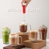 Mini & Mighty Milk Frother Wand – Powerful Handheld Coffee Frother, Battery Operated Drink Mixer – Compact Pocket Size – Detachable Whisk for