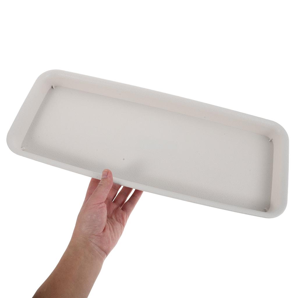 Rectangular Plant Pot Saucer Tray 19x8 Inch Thick Resin Drainage Drip Tray for Indoor Outdoor Flower Pots Bonsai Garden Water