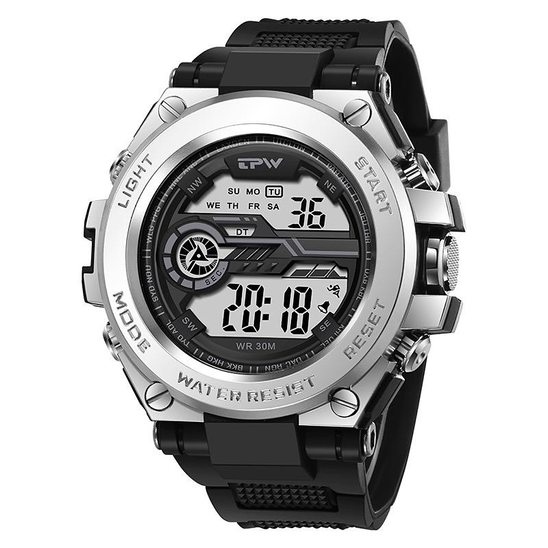 Durable Metal Sports Watch Waterproof And Fashionable Men's Timepiece
