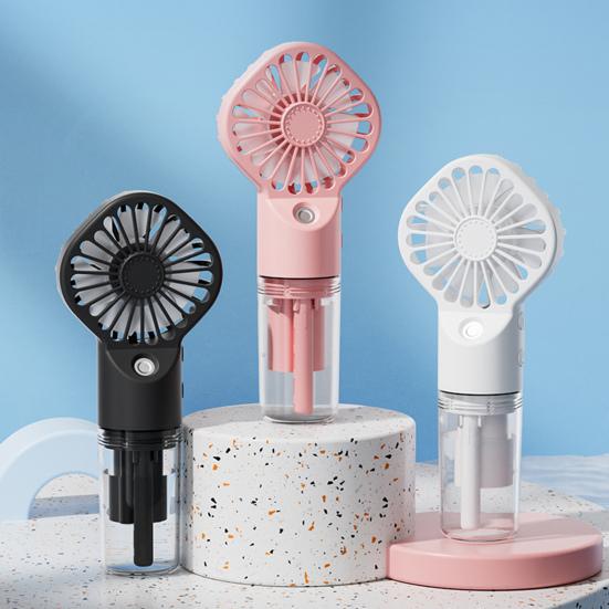 Mini Fan Nano High-Speed 4-Gear Adjustable Water Sprayer 7-Blade Portable Handheld Fan Home