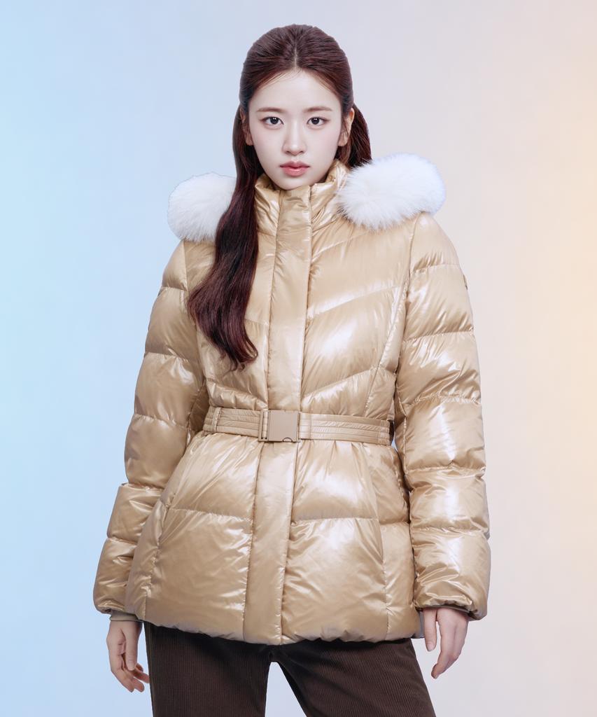 NEPA 7M82044 Women'S Premia Glossy Belted Mid Down Jacket