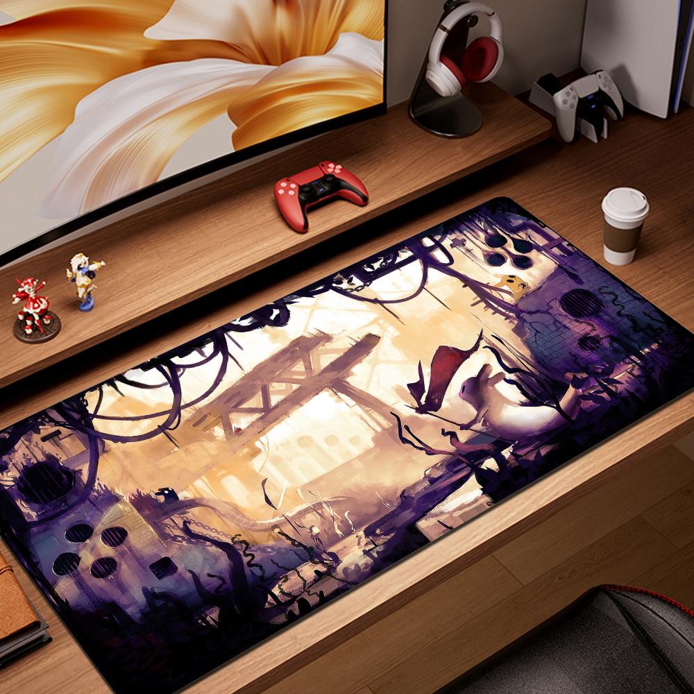 Classic Side-Scrolling Stealth Game Rain World Mouse Pad Non-Slip Rubber Desk Accessories Edge Locking Mousepads Game Gaming Acc