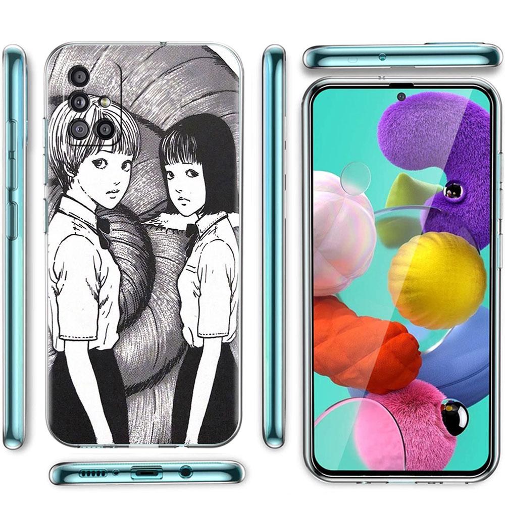 Мягкий чехол для телефона Samsung Galaxy A51 A21s A71 A12 A31 A52 A41 A32 A02s A11 A72 A52, прозрачная задняя крышка, футболки Junji Ito Tomie