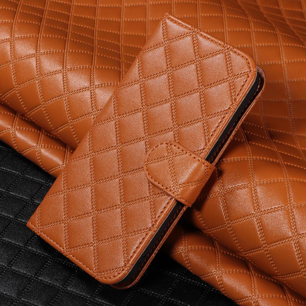 Высококачественный прессованный клетчатый чехол для телефона Xiaomi Redmi Note13 12 11 10 9 8 Series раскладной кошелек чехол из искусственной кожи