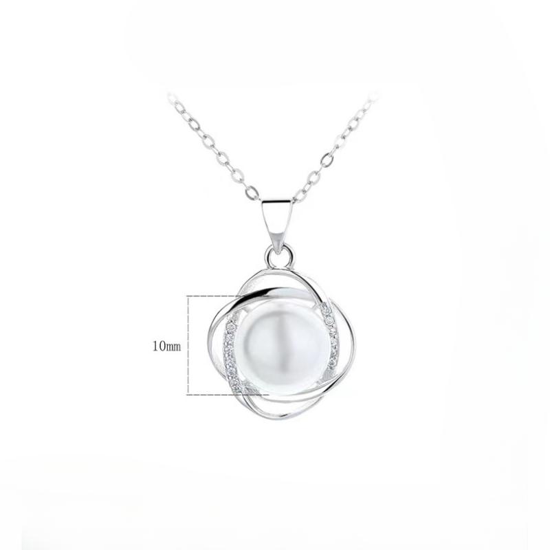 GemChic женское милое изысканное ожерелье с подвеской из сверкающего циркония и жемчуга, модная цепочка для ключицы на день рождения, рождественский подарок на день рождения