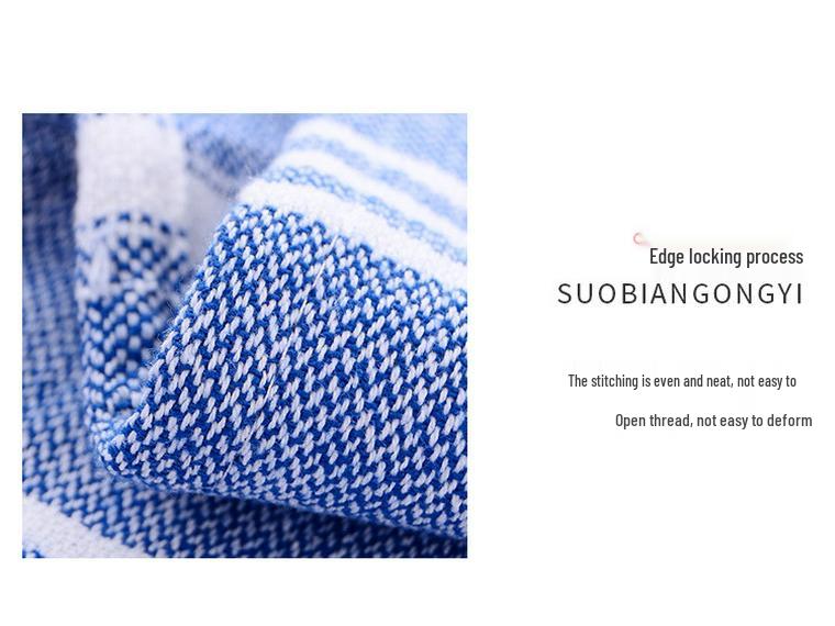 Минималистичное полотенце для ванной с полосками и кисточками - Мягкое, Впитывающее, Плотное и Большое для пар