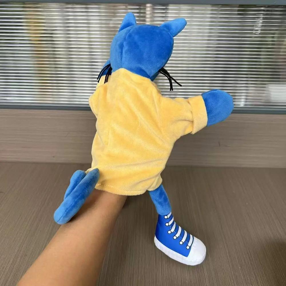 Pete the Cat Hand Puppet Plush Doll Pizza Party Soft Plush Blue Cat Stuffed Animal Toy  Super Soft Pete Kitty