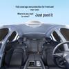 Автомобильная солнцезащитная шторка с индивидуальным логотипом и узором из бриллиантов - Лазерный электростатический козырек для боковых окон