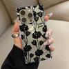 Прозрачный квадратный чехол-накладка для iPhone 13 15 Plus 11 12 16 ProMax 14 Pro Max, защита от окисления, с узором «Ежевика»
