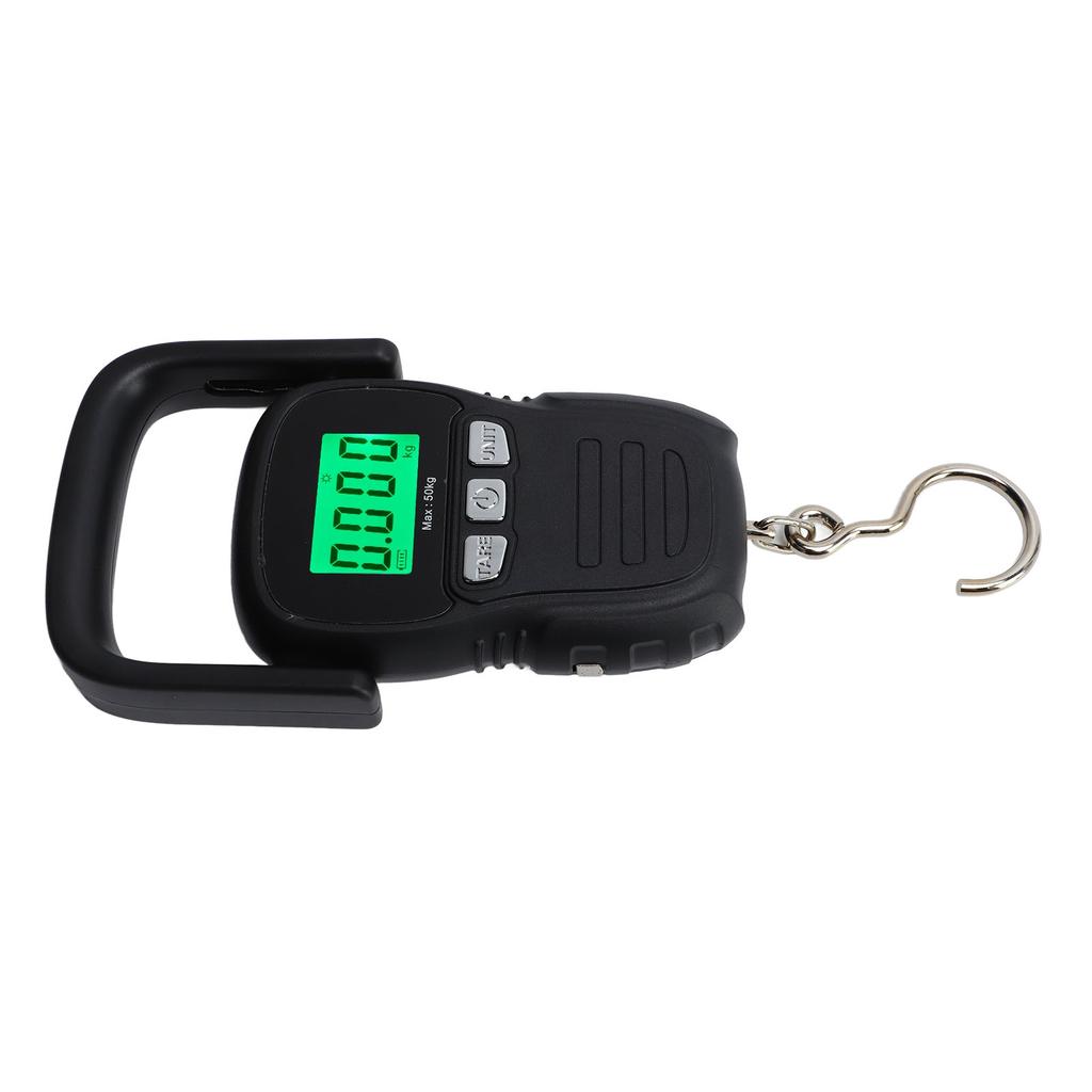 Цифровые подвесные весы, предел 50 кг, водонепроницаемые, нержавеющая сталь, скоба, S-крюк, пластиковый корпус, ручные электронные крановые весы