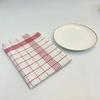 Красная и синяя клетчатая салфетка, салфетка в стиле Ins, реквизит для съемки еды