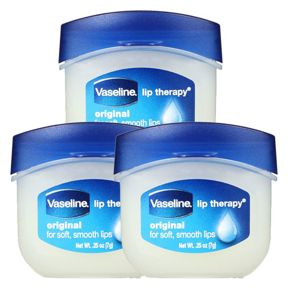 Vaseline Lip Therapy Original Lip Balm 7g, 3 Packs