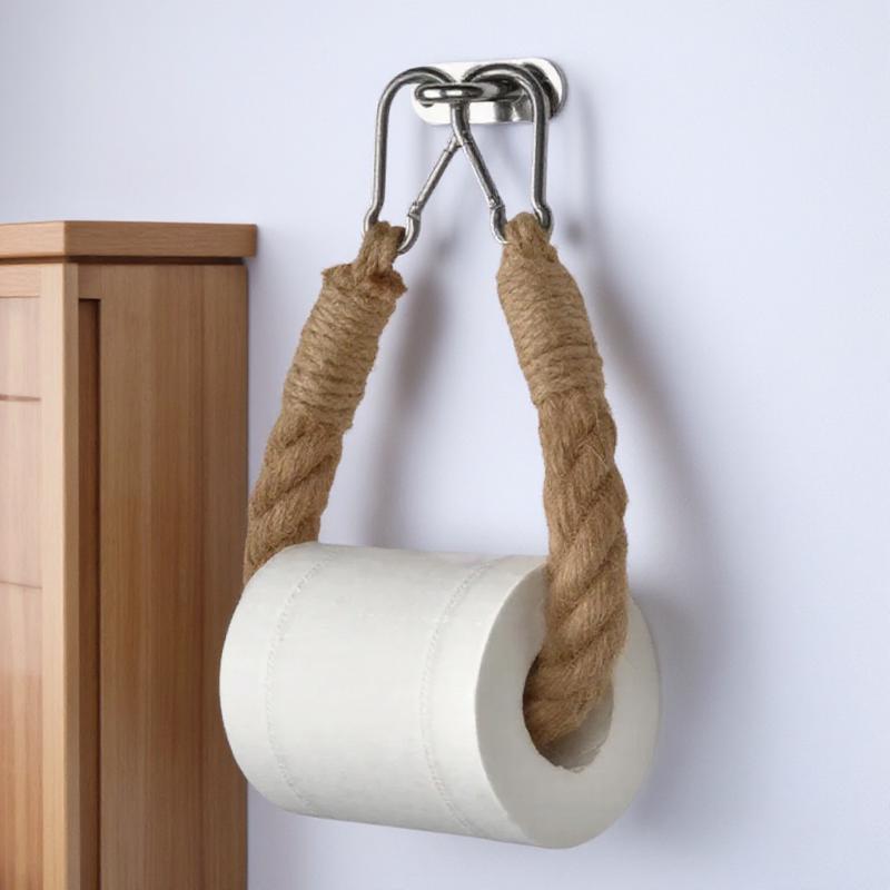 Vintage Hotel Style Bathroom Towel Lanyard Toilet Paper Holder Vintage Decor Stylish Home Bathroom Accessories