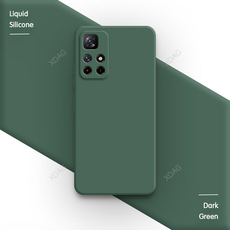 Квадратный чехол из жидкого силикона для Xiaomi Poco M4 Pro M5 M5s 4G 5G Мягкий Роскошный Ударопрочный Защита камеры Оригинальная задняя крышка
