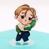 7 шт. BTS 10 см Милый Мультяшный Акриловый Стенд, Мультяшная Фигурка Бантан Бойз в Повседневной Одежде, Декор для Стола Фанатов Kpop ARMY