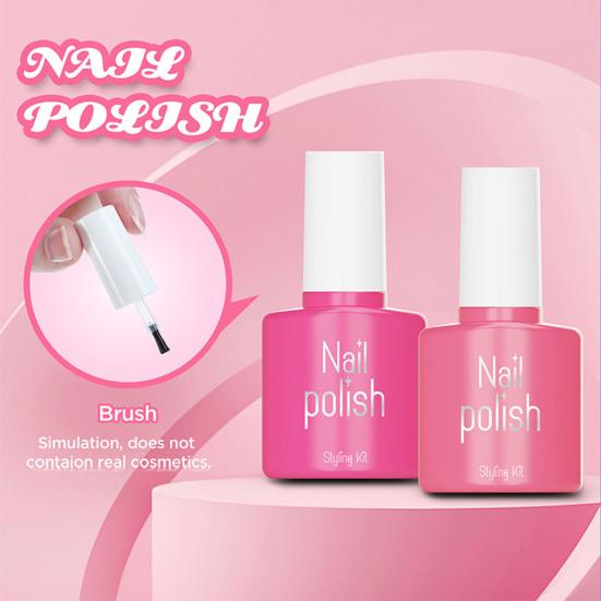 10Pcs Kids Makeup Kit for Girls Pretend Play Cosmetic Set with Eyeshadow Palette Lipstick Mirror More Washable