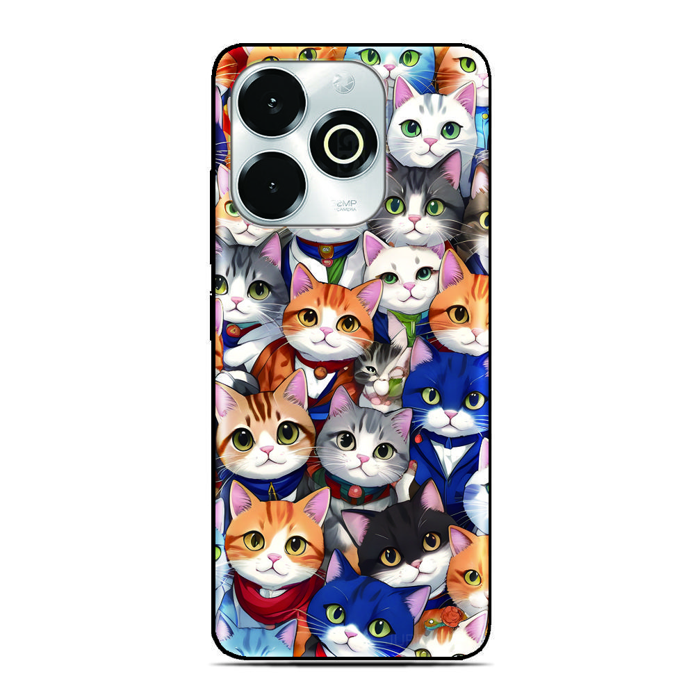 Cute Cat Photo Phone Case For Blackview Wave 9C 8C 6C Shark 9 Color 8 A100 A96 A95 A90 A85 A80 A70 A55 A53 A52 A200 Pro Cover