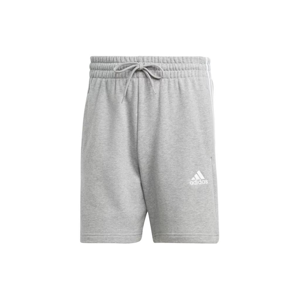 Adidas Essentials French Terry 3 Stripes Shorts Men Shorts Gray IC9437
