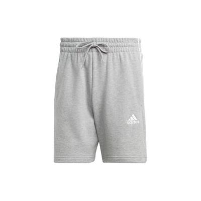 Мужские шорты Essentials French Terry 3 Stripes Shorts Серые IC9437