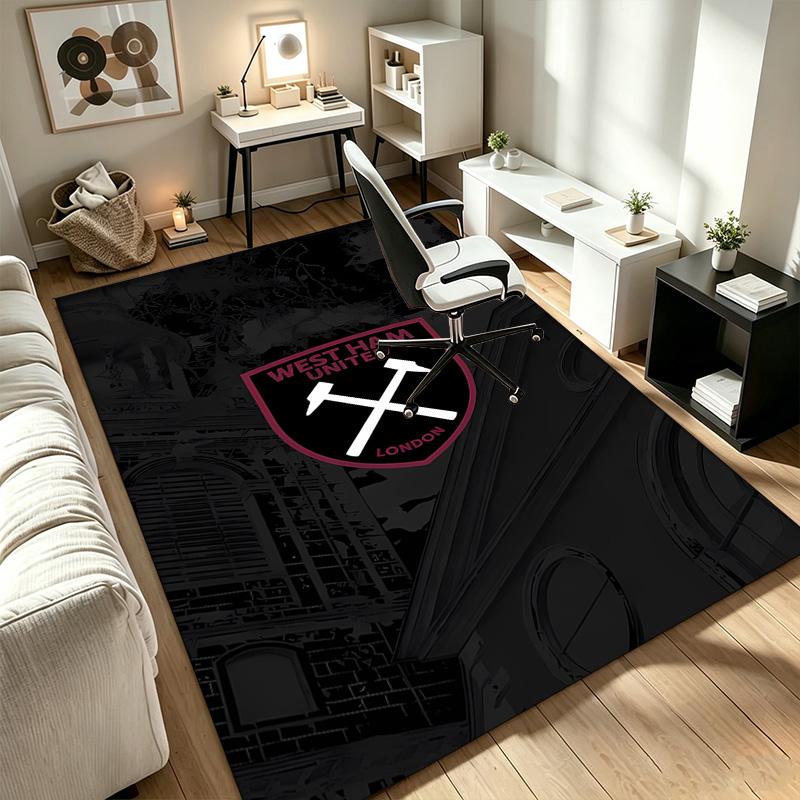 West Ham A rug suitable for office chair areas living rooms and computer desks perfect for home offices and an ideal holiday gift
