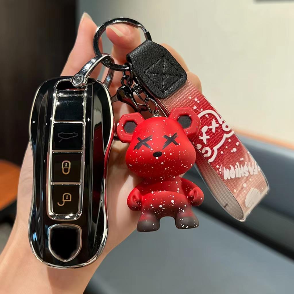 Чехол для автомобильного ключа из ТПУ, защитный чехол для Porsche 718 Cayenne Cayman Panamera 958 911 996 Boxster Macan 997 944 924 971 9YA