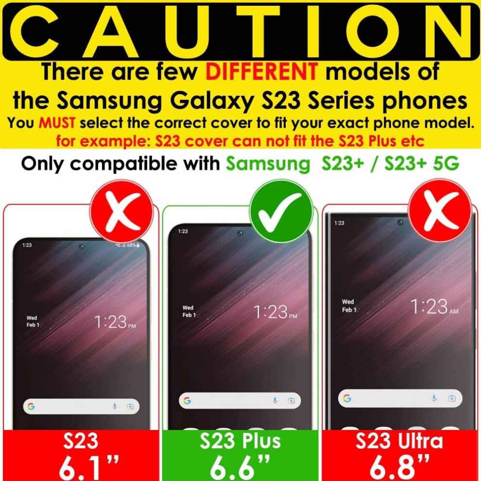 Galaxy S23 Plus Stand Case [Fusion Armour Ring] Premium Tough Rugged Protective Magnetic Kickstand Case, Wireless Charging Case for Samsung S23+