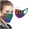 1 шт., защитная маска из ледяного шелка для взрослых с леопардовым принтом может быть пыленепроницаемой и моющейся