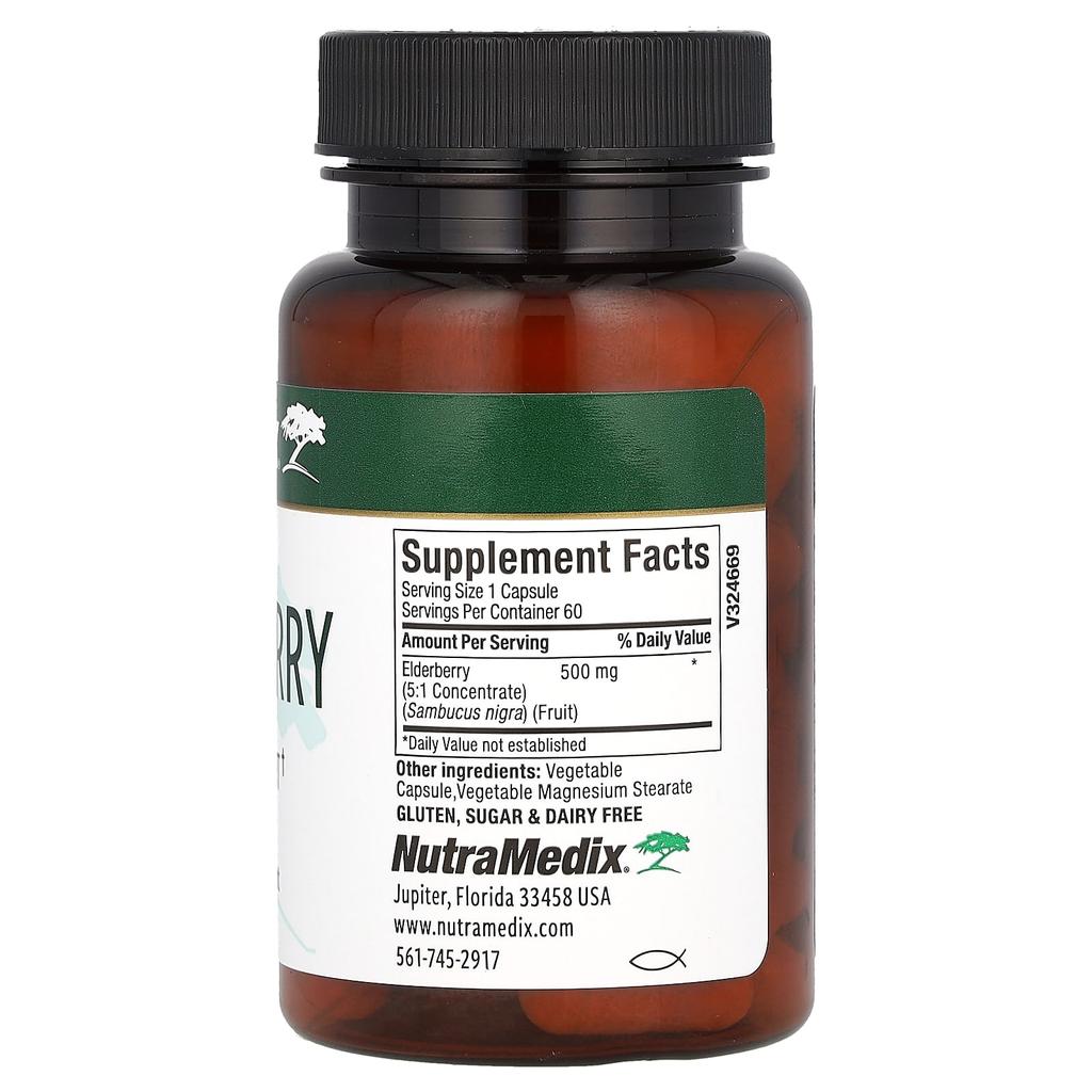 Elderberry, Immune Boost, 500Mg, 60 Veggie Caps