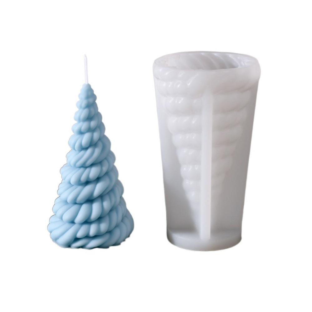3D Christmas Tree Candle Mold DIY Soap Mold Gypsum Candle Mould Candle Making