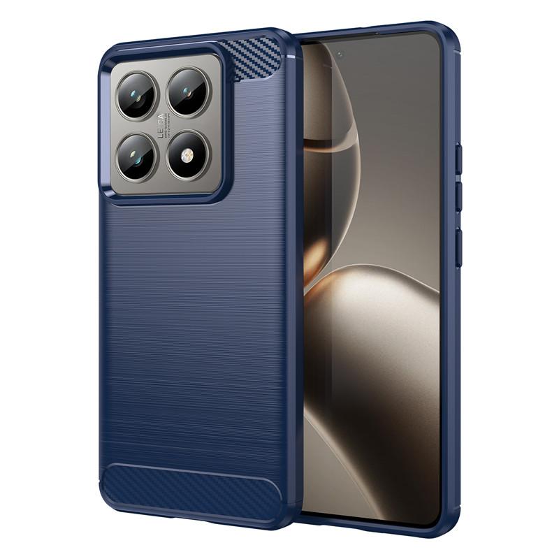 Для чехла Xiaomi 14T Для чехла Xiaomi 14T Pro 6,67 дюйма Ударопрочный силиконовый бампер из углеродного волокна Для Xiaomi 14 T 14T Pro 5G